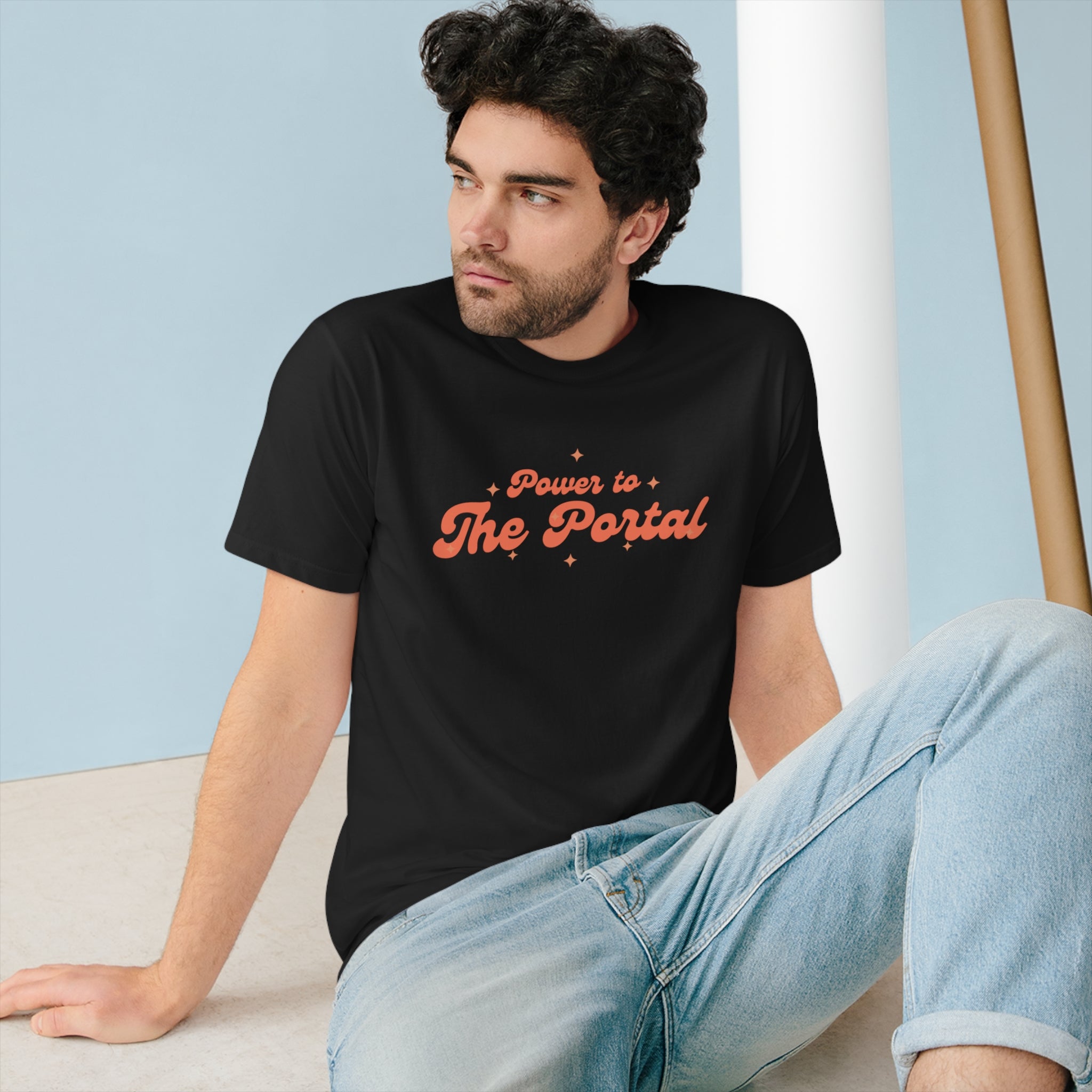 Power To The Portal Organic Staple T-shirt