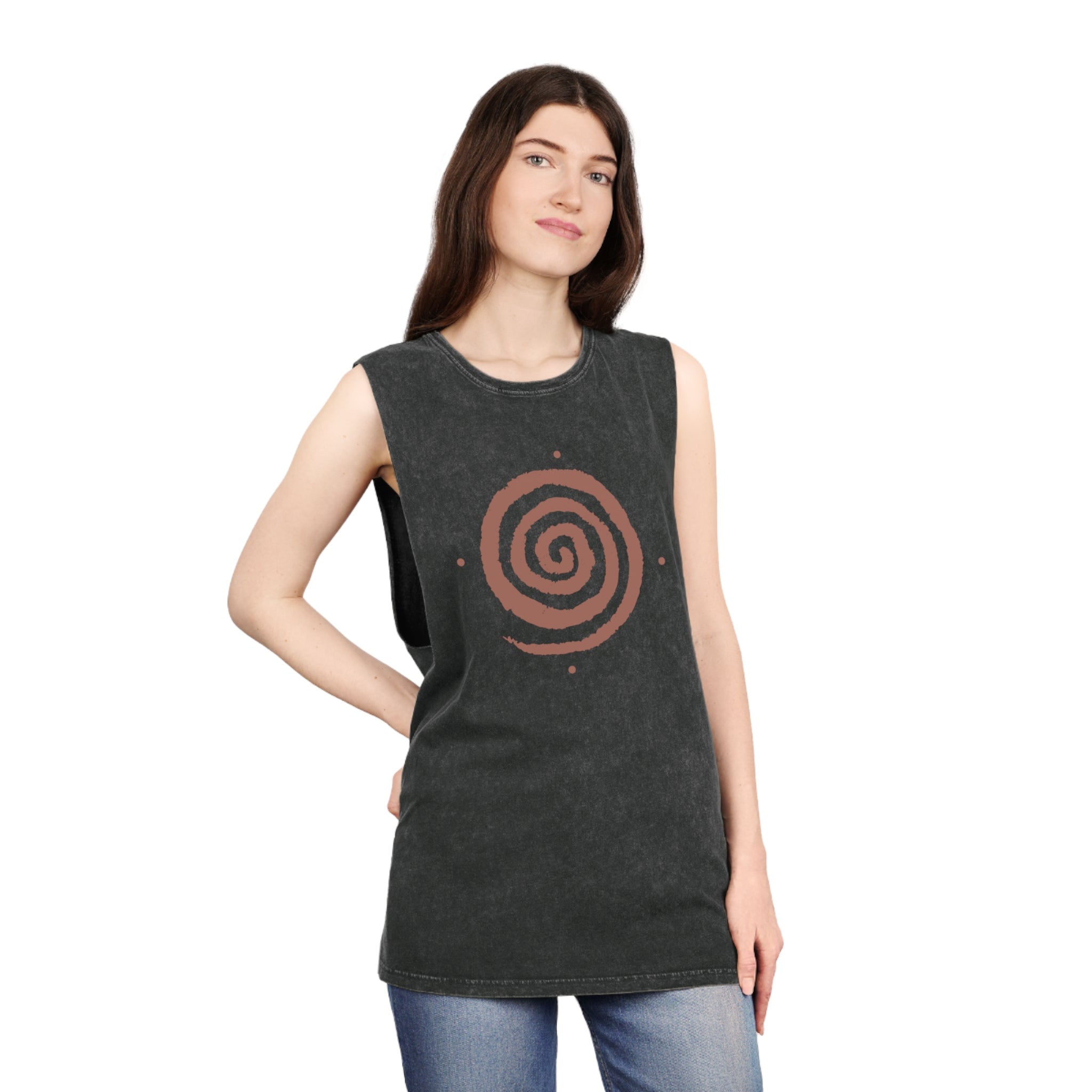 Spiral Stonewash Tank Top