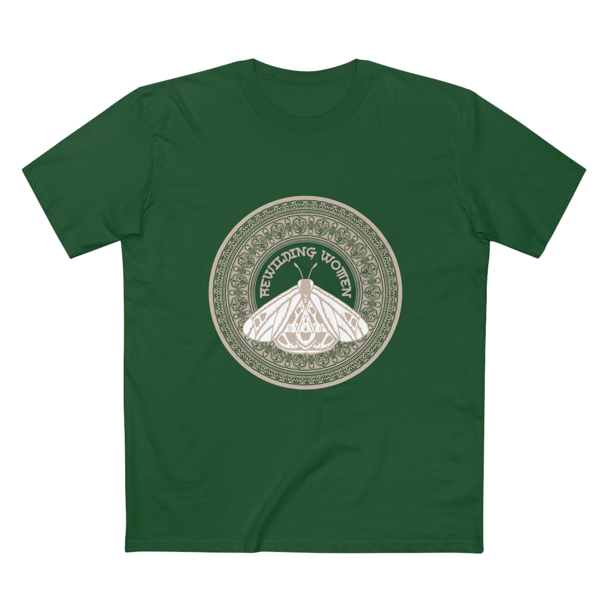 Rewilding Women Mandala Moth Tee