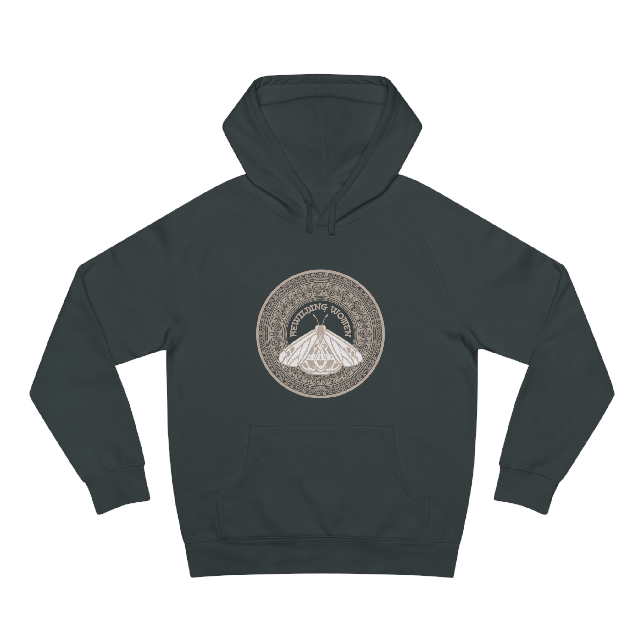 Rewilding Women Moth Mandala Hoodie