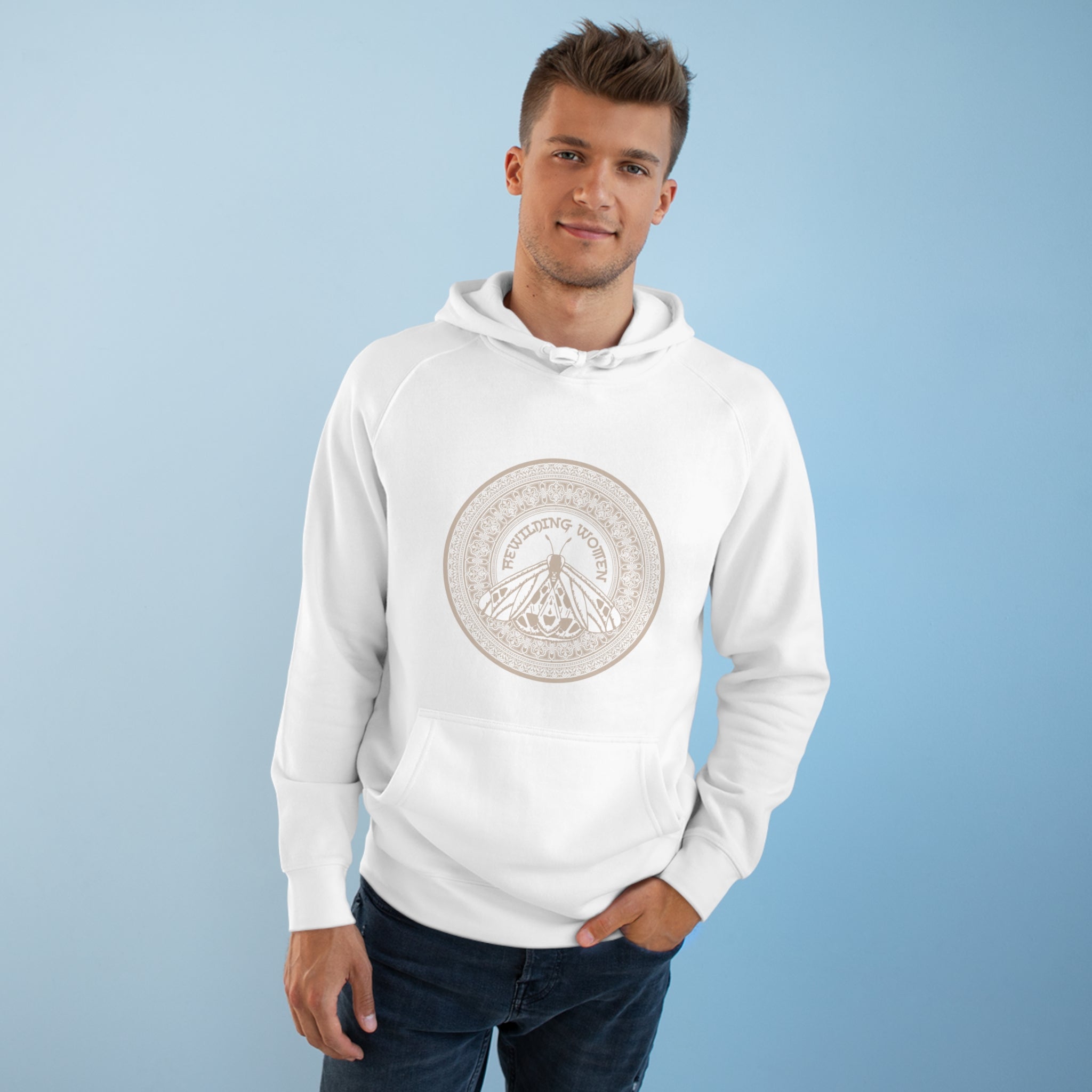 Rewilding Women Moth Mandala Hoodie