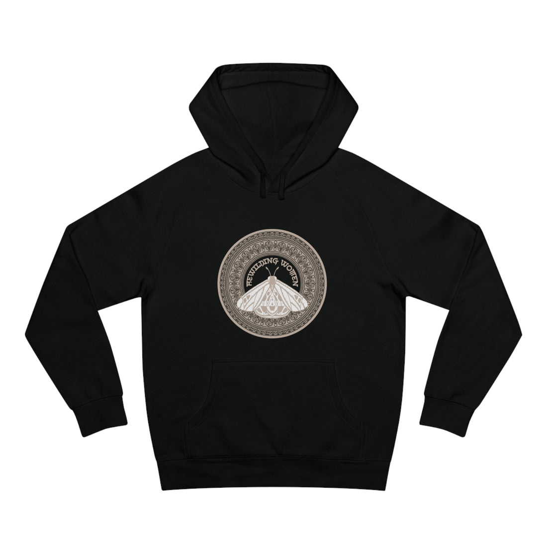 Rewilding Women Moth Mandala Hoodie