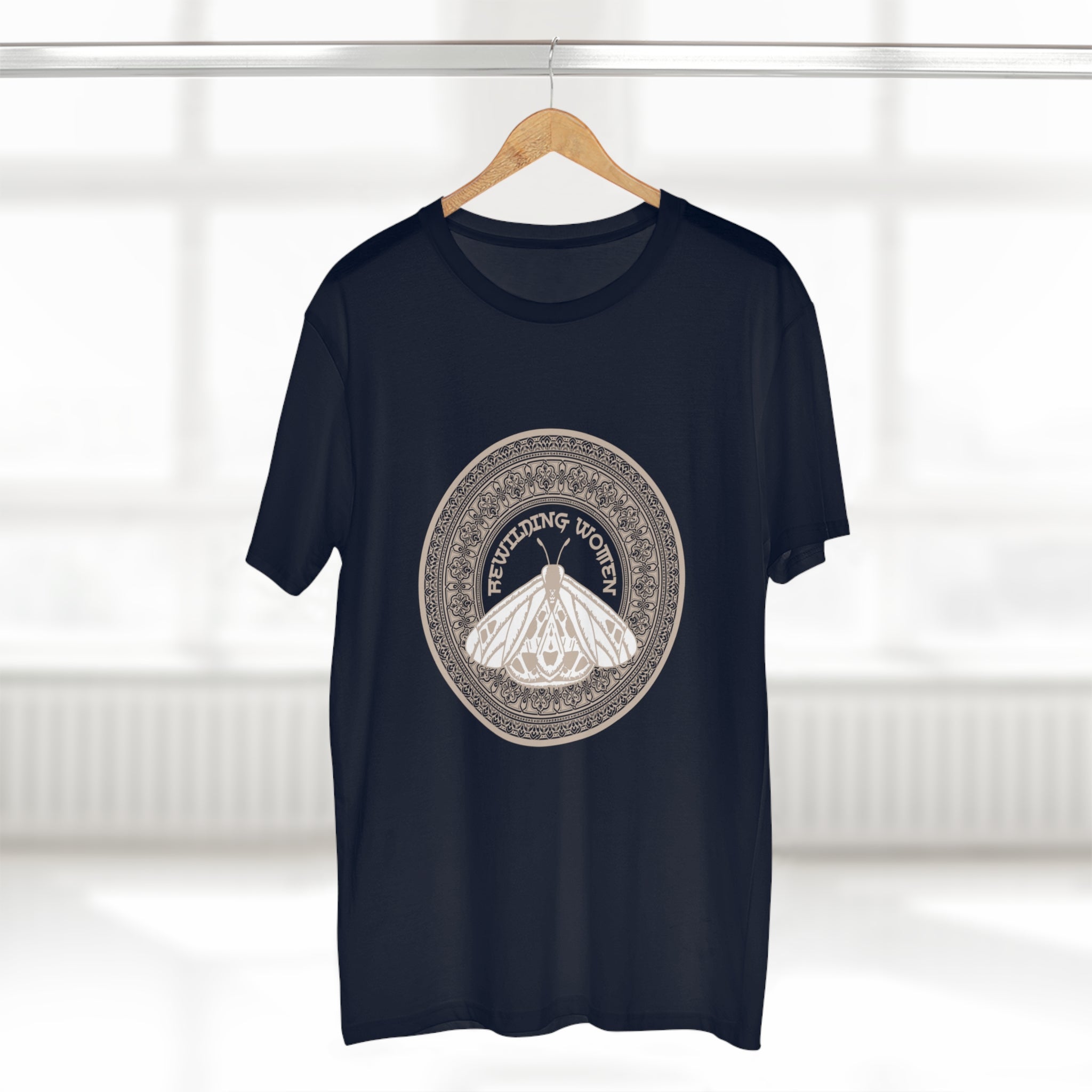 Rewilding Women Mandala Moth Tee